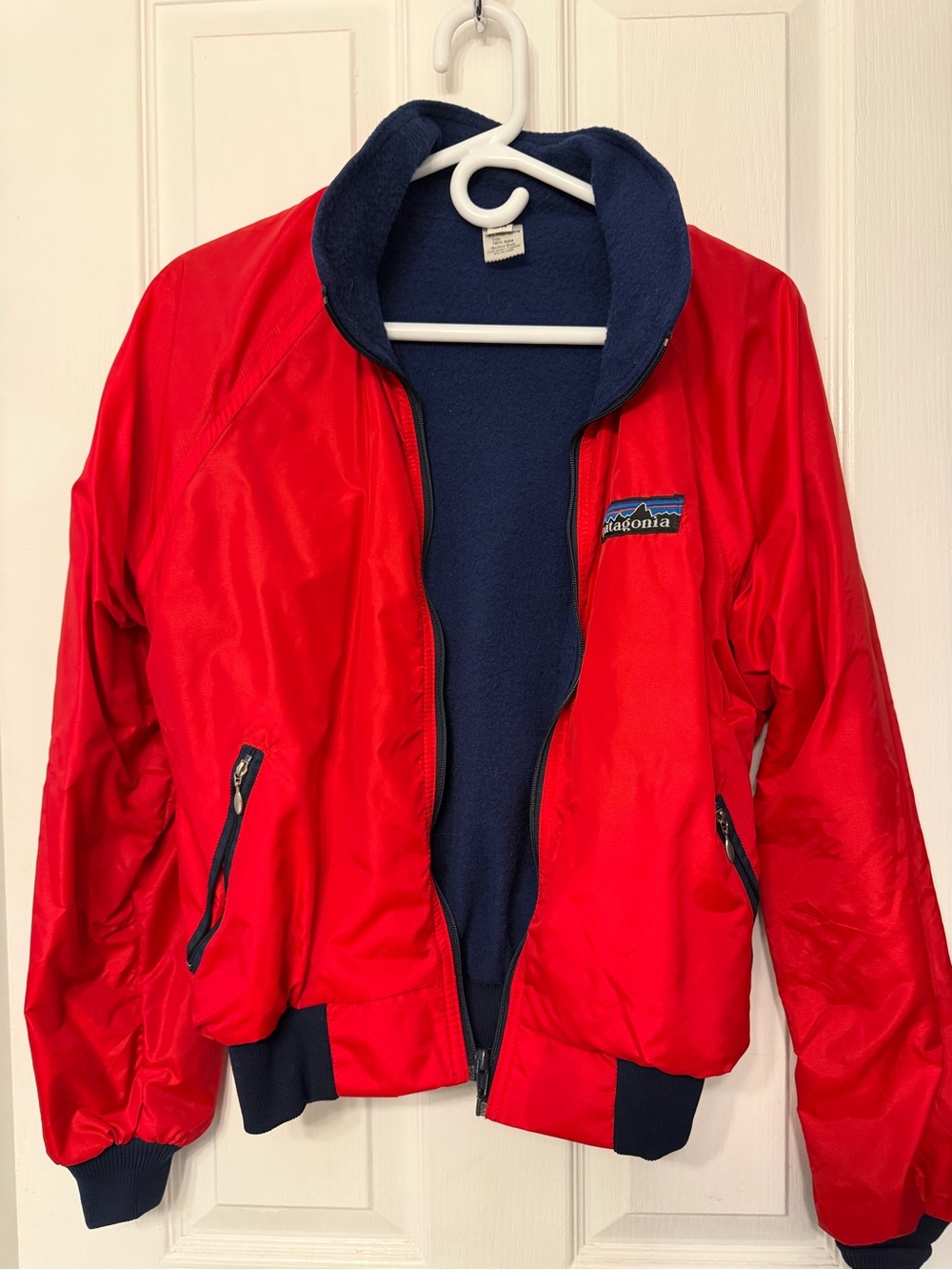 Vintage 80s Patagonia Fleece Lined Bomber Jacket